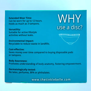 The Tinkle Belle Menstrual Disc - Two Sizes Included!