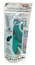 The Tinkle Belle accessoire urinaire féminin portable, turquoise et gris avec trousse